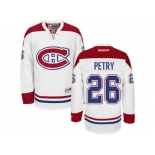 Men's Reebok Montreal Canadiens #26 Jeff Petry Authentic White Away NHL Jersey