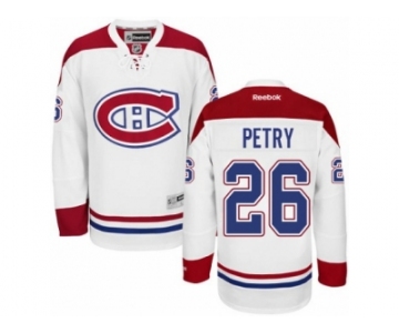 Men's Reebok Montreal Canadiens #26 Jeff Petry Authentic White Away NHL Jersey