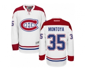 Men's Reebok Montreal Canadiens #35 Al Montoya Authentic White Away NHL Jersey