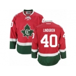 Men's Reebok Montreal Canadiens #40 Charlie Lindgren Authentic Red New CD NHL Jersey