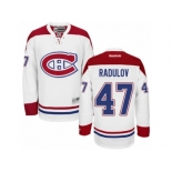 Men's Reebok Montreal Canadiens #47 Alexander Radulov Authentic White Away NHL Jersey