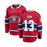 Montreal Canadiens #13 Max Domi Authentic Red Home Fanatics Branded Breakaway NHL Jersey