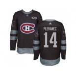 Montreal Canadiens #14 Tomas Plekanec Black 1917-2017 100th Anniversary Stitched NHL Jersey