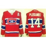 Montreal Canadiens #14 Tomas Plekanec Stitched Red New CH NHL Jersey