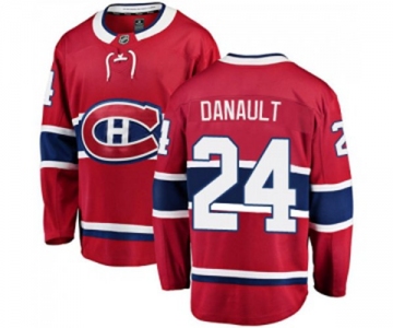 Montreal Canadiens #24 Phillip Danault Authentic Red Home Fanatics Branded Breakaway NHL Jersey