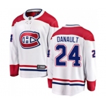 Montreal Canadiens #24 Phillip Danault Authentic White Away Fanatics Branded Breakaway NHL Jersey