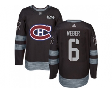 Montreal Canadiens #6 Shea Weber Black 1917-2017 100th Anniversary Stitched NHL Jersey