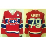 Montreal Canadiens #79 Andrei Markov Red New CH Stitched NHL Jersey