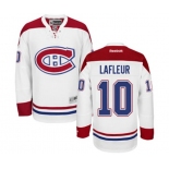 Reebok Montreal Canadiens #10 Guy Lafleur Authentic White Away NHL Jersey