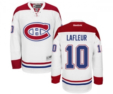 Reebok Montreal Canadiens #10 Guy Lafleur Authentic White Away NHL Jersey