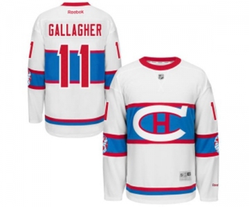 Reebok Montreal Canadiens #11 Brendan Gallagher Authentic White 2016 Winter Classic NHL Jersey