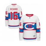 Reebok Montreal Canadiens #16 Henri Richard Authentic White 2016 Winter Classic NHL Jersey