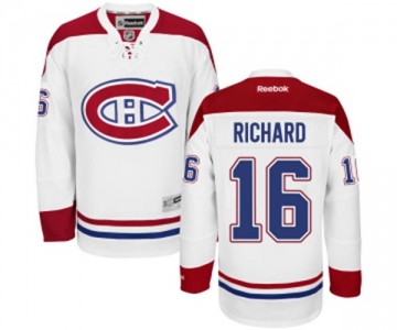 Reebok Montreal Canadiens #16 Henri Richard Authentic White Away NHL Jersey