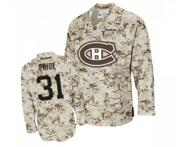 Reebok Montreal Canadiens #31 Carey Price Authentic Camouflage NHL Jersey