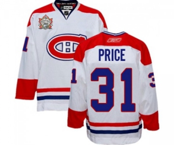 Reebok Montreal Canadiens #31 Carey Price Authentic White Heritage Classic Style NHL Jersey