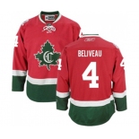 Reebok Montreal Canadiens #4 Jean Beliveau Authentic Red New CD NHL Jersey