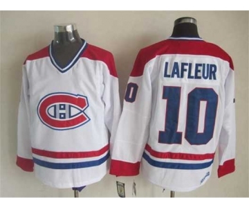 nhl jerseys montreal canadiens #10 lafleur white[2015 new]