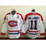 nhl jerseys montreal canadiens #11 gallagher white[gallagher][patch A]