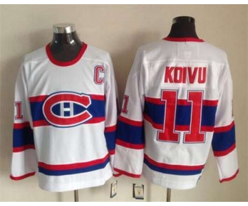 nhl jerseys montreal canadiens #11 koivu white[m&n][patch C]