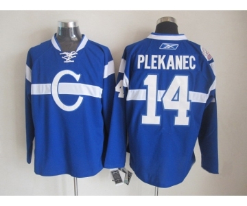 nhl jerseys montreal canadiens #14 plekanec blue