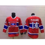 nhl jerseys montreal canadiens #14 plekanec red[patch A]