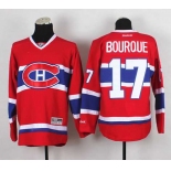 nhl jerseys montreal canadiens #17 bourque red[bourque]