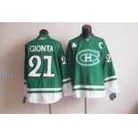 nhl jerseys montreal canadiens #21 gionta green