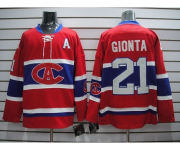 nhl jerseys montreal canadiens #21 gionta red CA