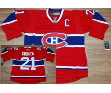 nhl jerseys montreal canadiens #21 gionta red c patch