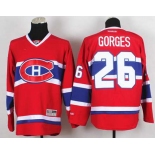 nhl jerseys montreal canadiens #26 gorges red