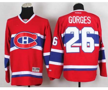 nhl jerseys montreal canadiens #26 gorges red