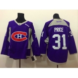 nhl jerseys montreal canadiens #31 Carey Price purple