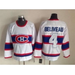 nhl jerseys montreal canadiens #4 beliveau white