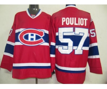 nhl jerseys montreal canadiens #57 pouliot red