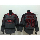 nhl jerseys montreal canadiens #76 subban grey[patch A]