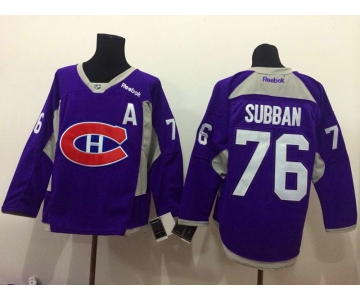 nhl jerseys montreal canadiens #76 subban purple