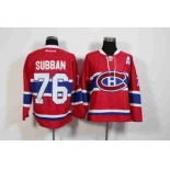 nhl jerseys montreal canadiens #76 subban red[patch A][2015 new]