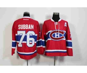 nhl jerseys montreal canadiens #76 subban red[patch A][2015 new]