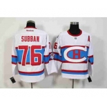 nhl jerseys montreal canadiens #76 subban white[2016 winter classic][patch A]