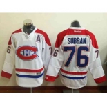 nhl jerseys montreal canadiens #76 subban white[patch A][2015 new]