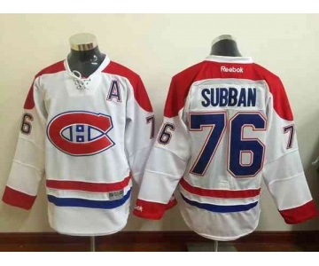 nhl jerseys montreal canadiens #76 subban white[patch A][2015 new]