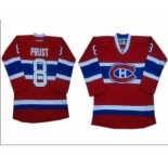 nhl jerseys montreal canadiens #8 prust red