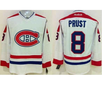 nhl jerseys montreal canadiens #8 prust white