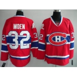 nhl montreal canadians #32 moen red ch