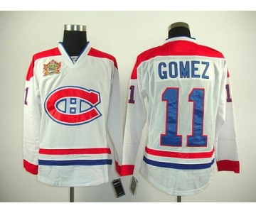 nhl montreal canadiens #11 gomez white(winter classic)