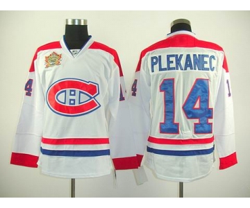 nhl montreal canadiens #14 plekanec white(winter classic)