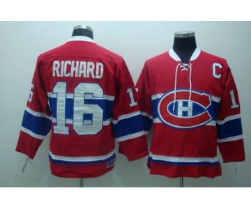 nhl montreal canadiens #16 richard  red ccm