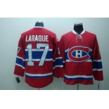 nhl montreal canadiens #17 laraque red ccm