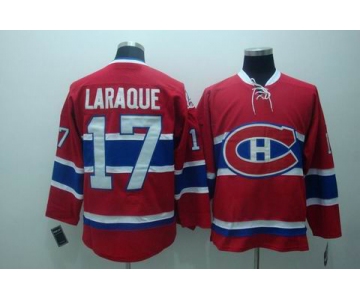 nhl montreal canadiens #17 laraque red ccm