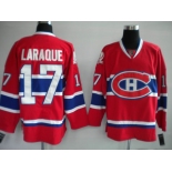 nhl montreal canadiens #17 laraque red ch